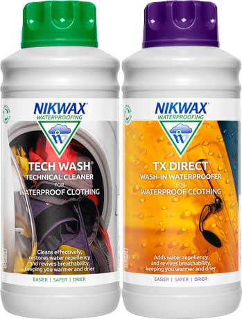 Nikwax Tech Wash & TX Direct Twin Pack 1 Litre, Fast Delivery