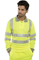 Unisex Long Sleeve Hi-Vis Polo Shirt