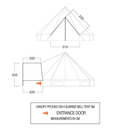Blacks of Greenock Sunrise Bell Tent Canopy