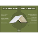 Blacks of Greenock Sunrise Bell Tent Canopy
