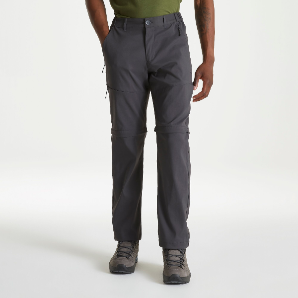 Men's Kiwi Pro II Convertible Trousers - Dark Lead