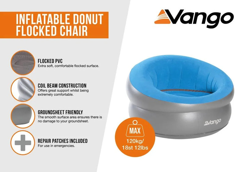 Inflatable Donut Flocked Chair