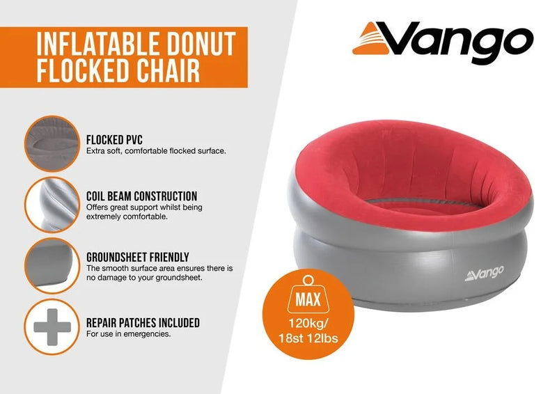 Inflatable Donut Flocked Chair