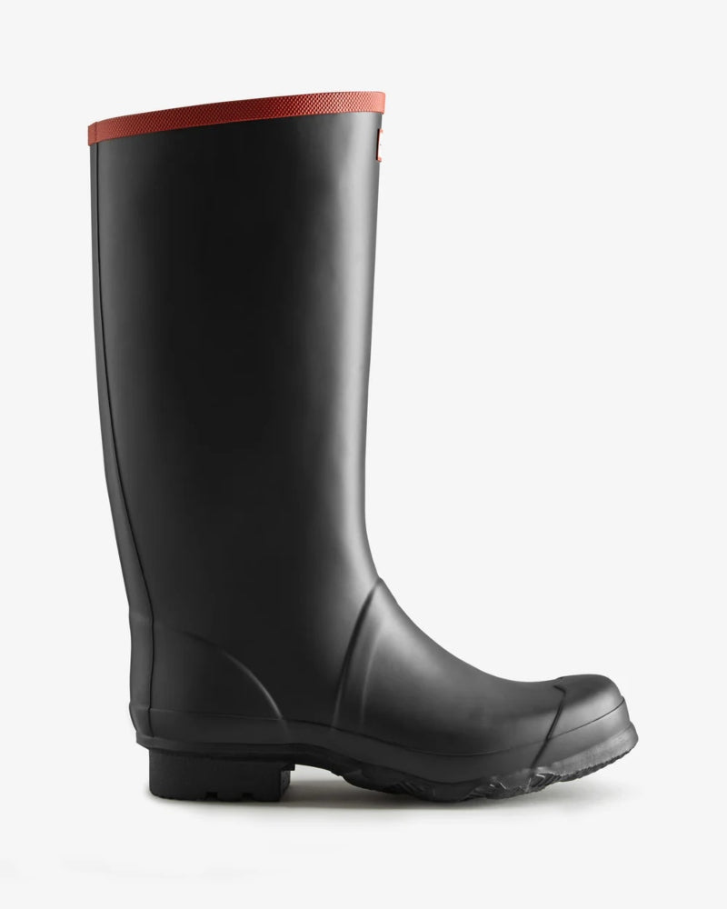 Hunter Argyll Full Knee Wellington Boot Black