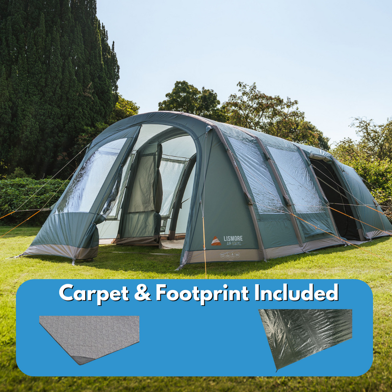 Vango Lismore 600XL Air Tent Package - INCLUDES FREE CARPET & FOOTPRINT