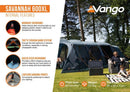 Savannah 600XL Poled Tent
