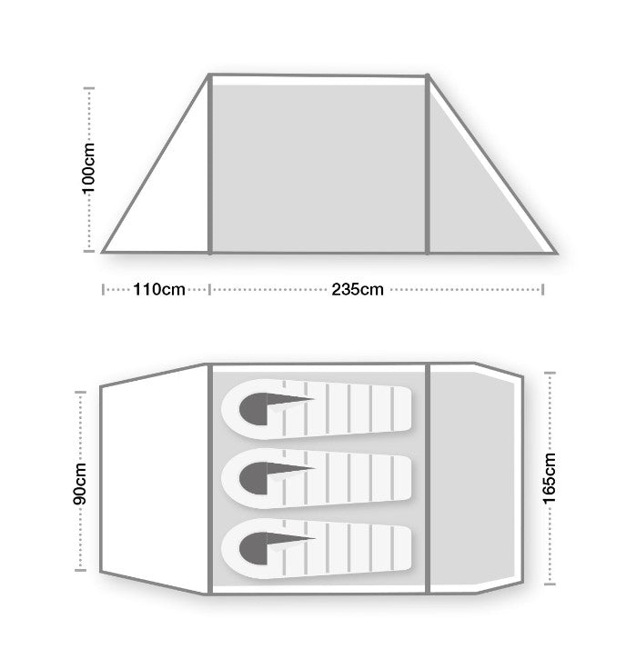 Hoolie Compact 3 Tent