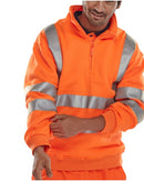 Unisex Hi-Vis Half Zipped Jumper