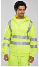 Unisex Hi-Vis Half Zipped Jumper