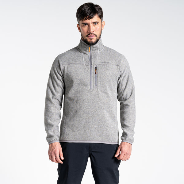 Men's Torney Half Zip Fleece - Dove Grey