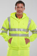 Unisex Hi-Vis Fully Zipped Hoodie