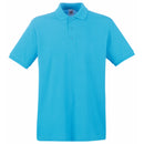 Custom polo in Azure Blue