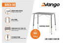 Vango Birch 80 Table