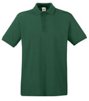 Custom polo in Bottle Green