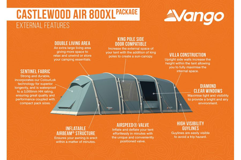 Vango Castlewood Air 800XL Package