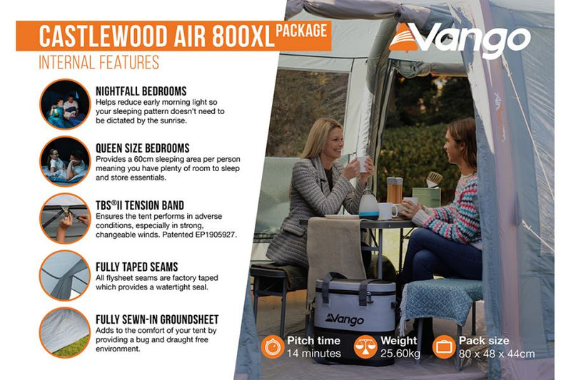Vango Castlewood Air 800XL Package