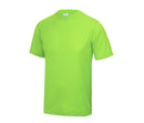 Custom cool tee in Electric Green