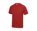 Custom cool tee in Fire Red