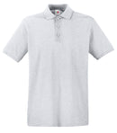 Custom polo in Heather Grey