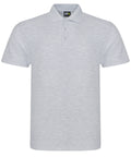 Custom polo in Heather Grey
