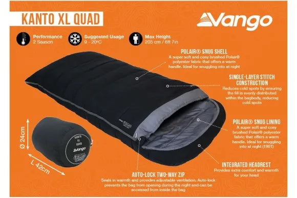 Kanto XL Quad Sleeping Bag