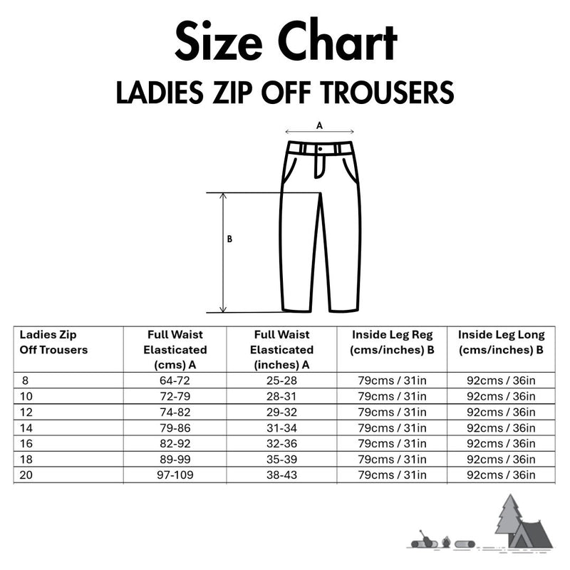 SI Ladies Zip Off Trousers