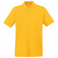 Custom polo in Sunflower