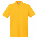 Custom polo in Sunflower