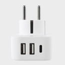 World - Europe USB Travel Adapter