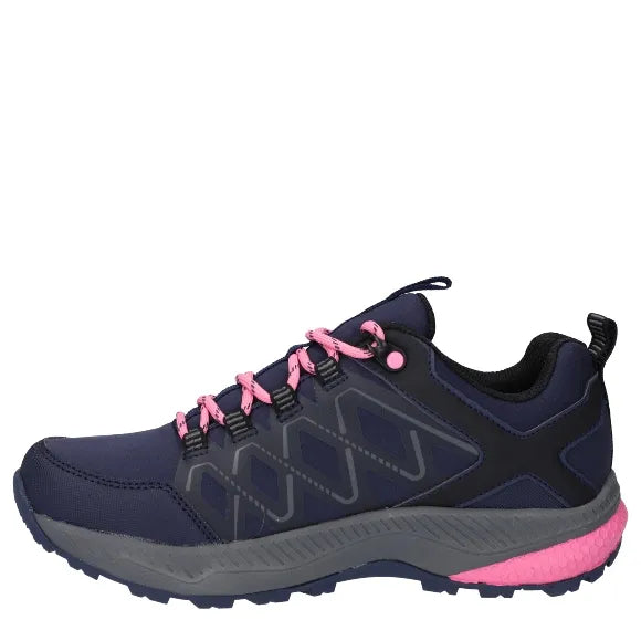Women's Diamonde Low Waterproof Shoes - Navy / Pink