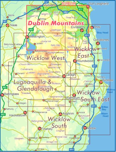 Dublin Mountains Map