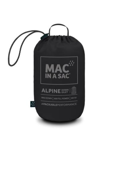 Women's Mac in a Sac Alpine Down Gilet - Black