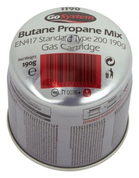190G Butane/Propane Pierceable Gas Cartridge