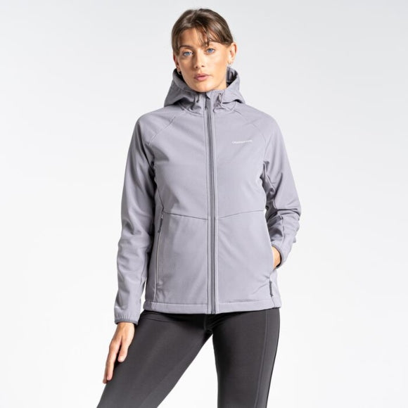 Women's Kalti Softshell Hooded Jacket - Quartz Grey